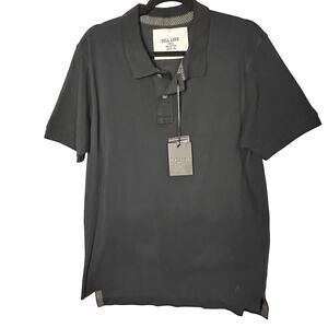 Mens NWT Pull Love short sleeve black polo shirt slim fit size XL